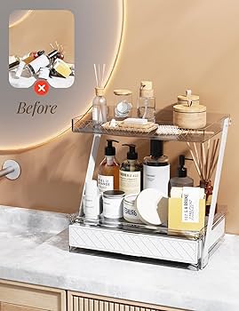 Amazon.com: NEATORA Z-Shaped Bathroom Countertop Organizer